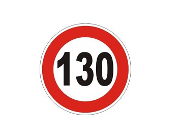 Reflexná samolepka 130 km/h