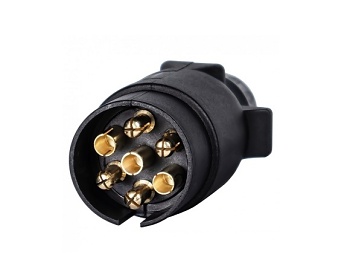 Zástrčka 7 pól. 12V plastová