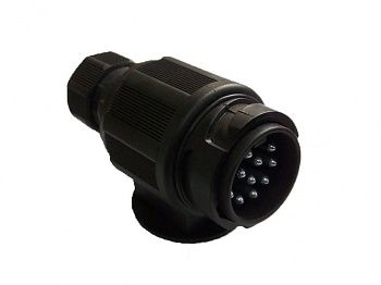 Zástrčka 13 pól. 12V plastová