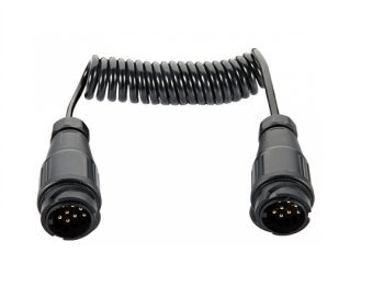 Špirál.kábel 3 m  2x zástrčka 13 pol.12V E1383