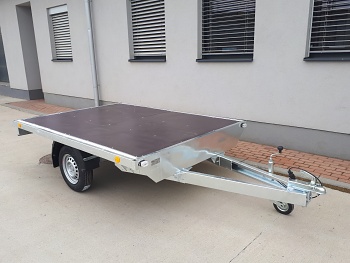 Prívesný vozík 1500 x 3500 PLATO KPLP 750 kg