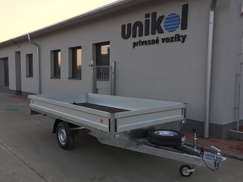 Prívesný vozík 1500 x 3000 valníkový KPLP 750 kg