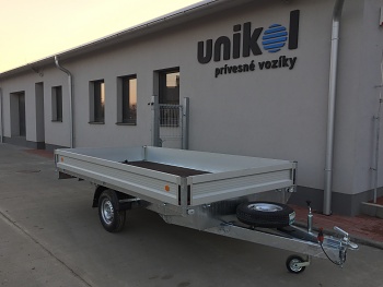Prívesný vozík 1800 x 3000 valníkový KPLP 750 kg