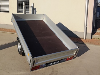 Prívesný vozík 1500 x 2500 vyklápací KPLP 750 kg