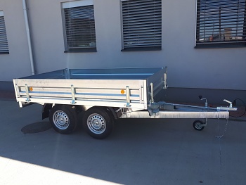 Prívesný vozík 1500 x 2500 valníkový KPLP 750 kg
