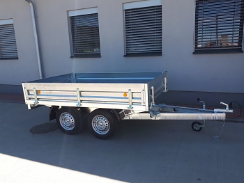 Prívesný vozík 2000 x 3500 valníkový KPLP 750 kg