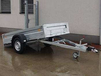 Prívesný vozík 1250 x 3000 vyklápací 1000 kg