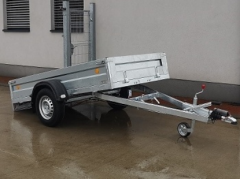 Prívesný vozík 1800 x 2500 vyklápací 1300 kg