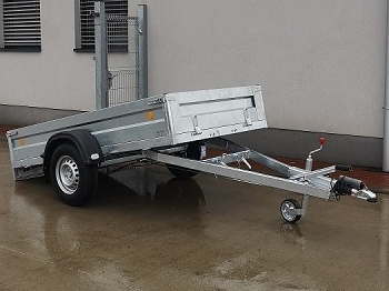 Prívesný vozík 1800 x 2500 vyklápací 1800 kg