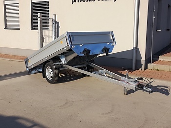 Prívesný vozík 1800 x 3500 vyklápací KPLP 1500 kg