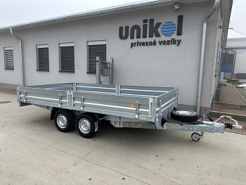 Prívesný vozík 1800 x 4500  válnikový  2700 kg ZN