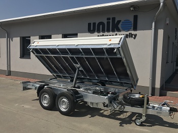 Prívesný vozík 1500 x 3500  3S sklápač  2700 kg